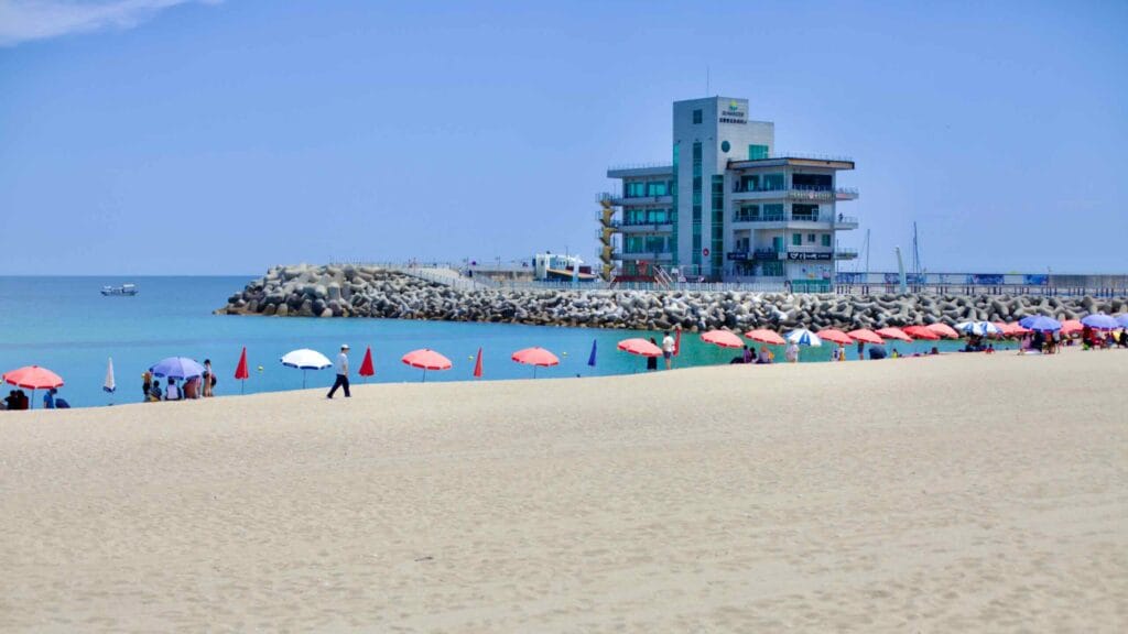 white sand