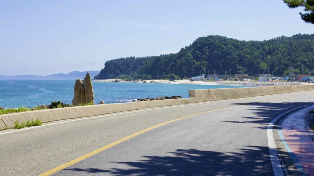 A picture of Osan Port (오산항) in Uljin County, South Korea.