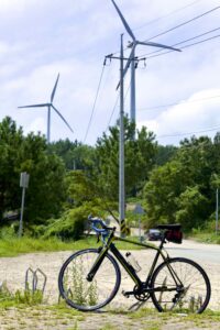 A picture of Yeongdeok Wind Power Complex (영덕풍력발전단지) in Yeongdeok County.