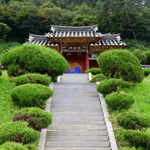 The Chilchung Temple's main shrine, a preserved Joseon-era structure dedicated to the Seven Loyalists.