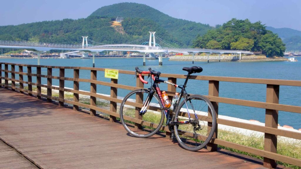 waterfront cycling