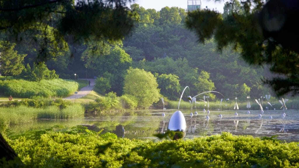 A picture of the Olympic Park (올림픽공원) in the Songpa District in Seoul, South Korea.