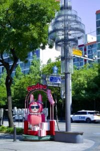 A picture of Apgujeong Rodeo Street (압구정 로데오거리) in the Gangnam District’s Apgujeong Neighborhood in Seoul, South Korea.