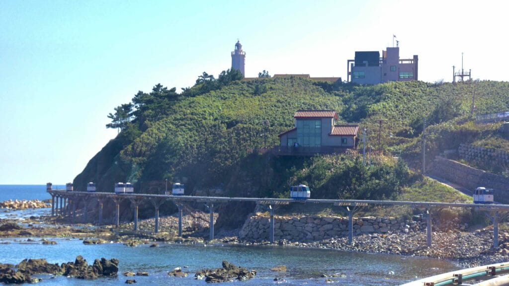 Gyeongbuk Bike Path - Uljin - Jukbyeon Cape Jukbyeon Coast Skyrail Into the Storm Set Lighthouse Wide