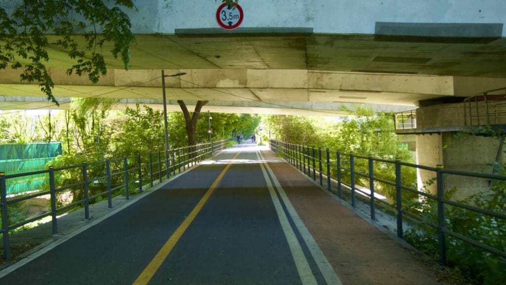 A picture of Godeok Ecological Park (고덕수변생태공원) in Gwangnaru Hangang Park (광나루한강공원) in Seoul, South Korea.
