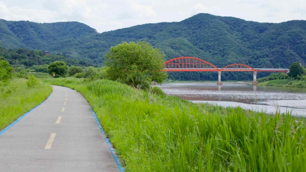 red bridge