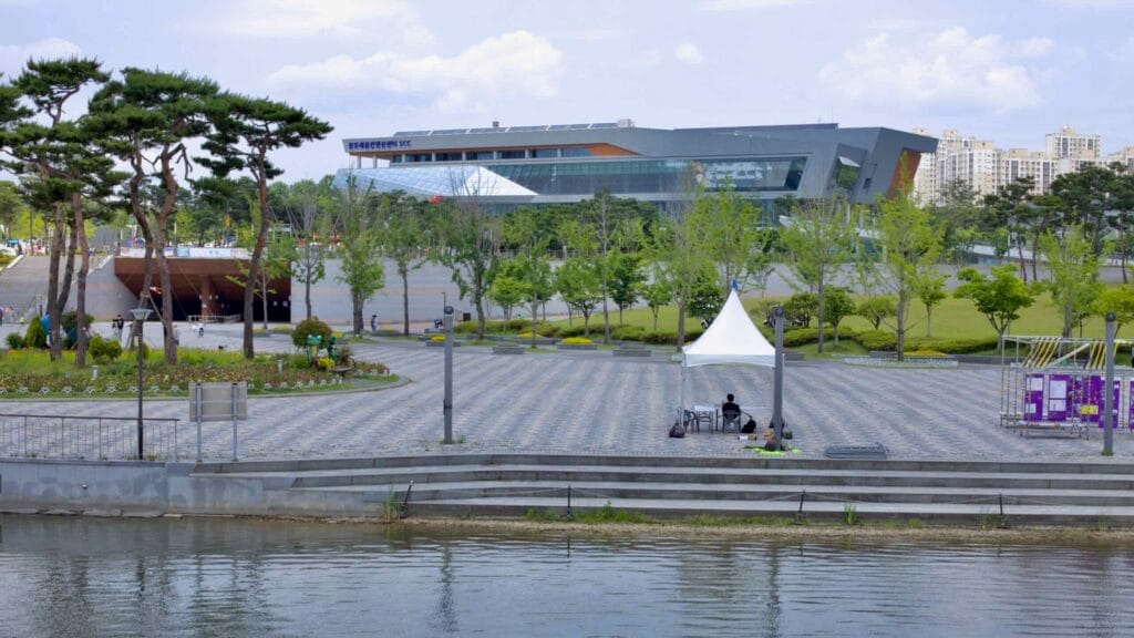 landscaped park