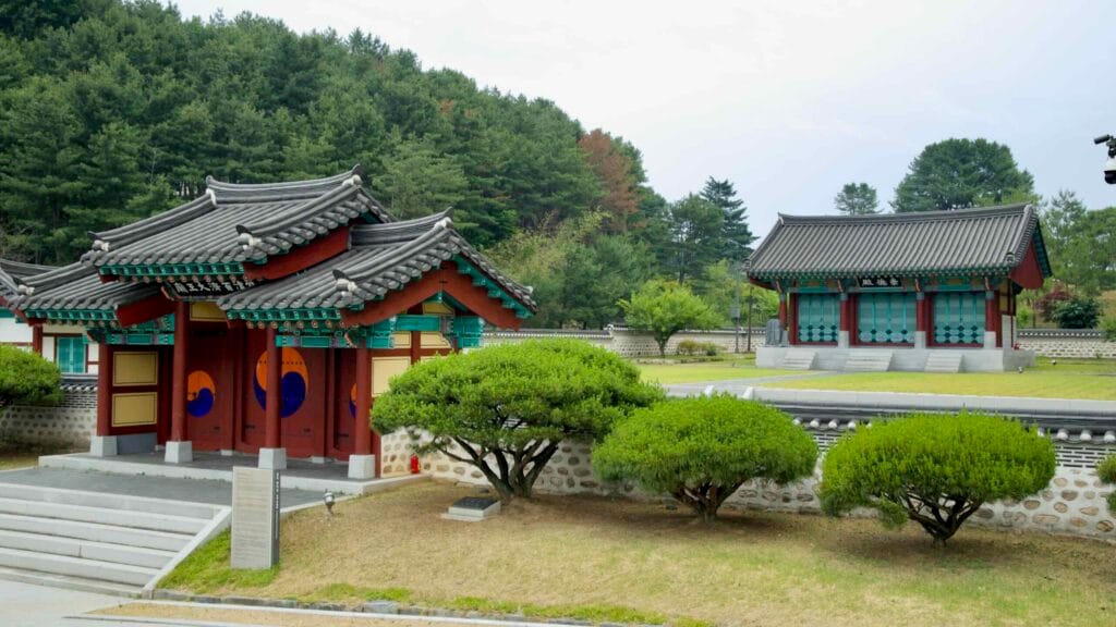 enclosed courtyard