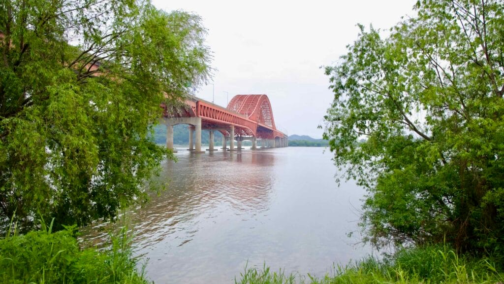 red bridge