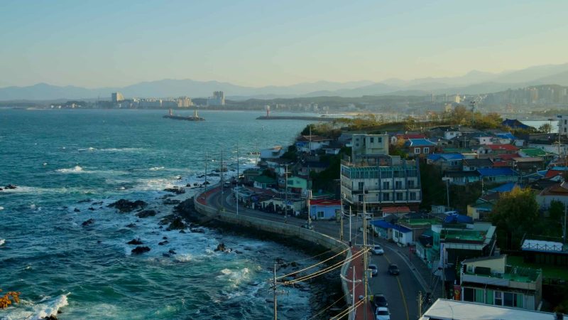 Overlooking Jumunjin Port from the historic Jumunjin Lighthouse.