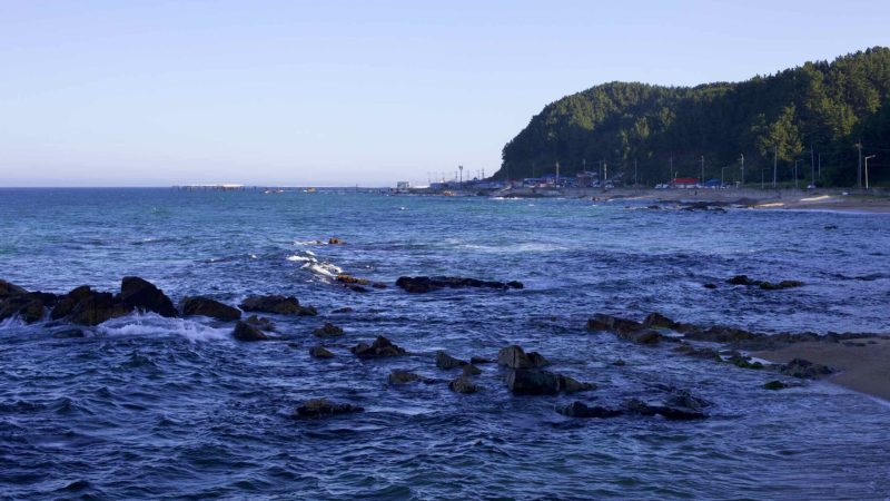 A picture of Jiksan Port (직산항) in Uljin County, South Korea.
