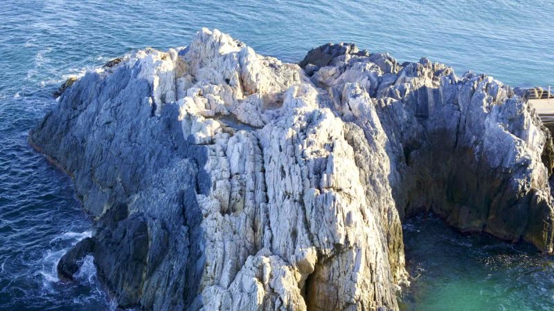 A picture of Gatbawi Rock near Deunggi Mountain Park in Hupo Port, Uljin County, South Korea