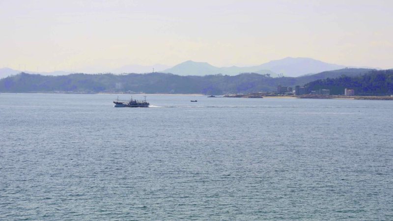 A picture of Jukbyeon Port (죽변항) along the Gyeongbuk (East Coast) Bicycle Path (동해안자전거길 (경북)) in Uljin County (울진군), South Korea.
