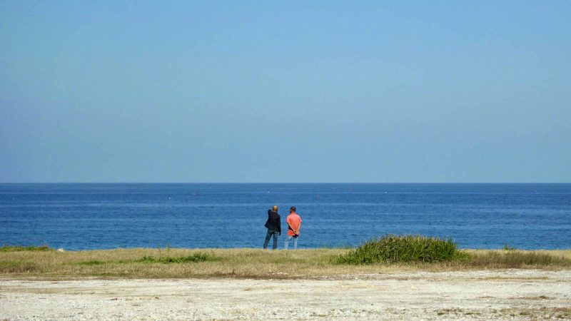 A picture of the National Maritime Science Museum (국립해양과학관) in Jukbyeon Port (죽변항) along the Gyeongbuk (East Coast) Bicycle Path (동해안자전거길 (경북)) in Uljin County (울진군), South Korea.