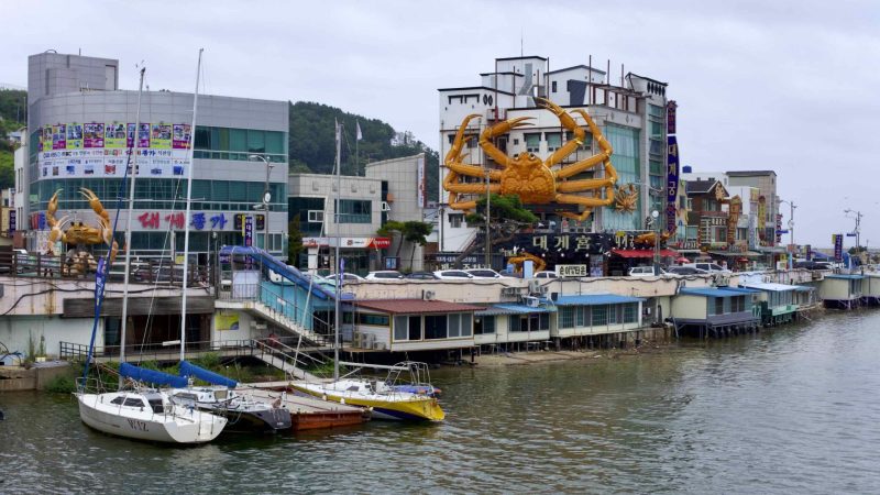 A picture of Ganggu Port (강구항) in Yeongdeok County, South Korea.