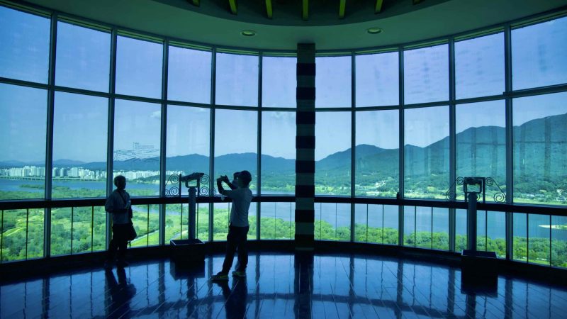 Hangang Bike Path - Seoul - Hanam City - Hanam Union Tower Han River Interior Wide
