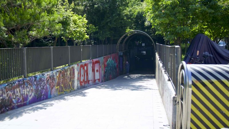 A picture of Apgujeong Rabbit Cave (압구정 토끼굴) in Jamwon Hangang Park (잠원한강공원) in Seoul, South Korea.