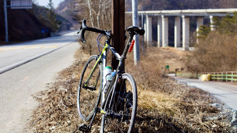 Hangang Bike Path - Yeoju Chungju - Switchback Turn Leading to Seom River (Close)