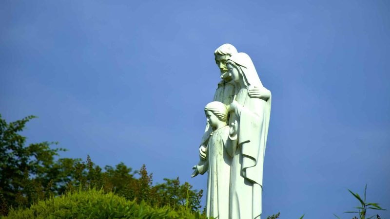A picture of Gasil Catholic Church (가실성당) in Waegwan town (왜관읍) near the Nakdonggang Bike Path.