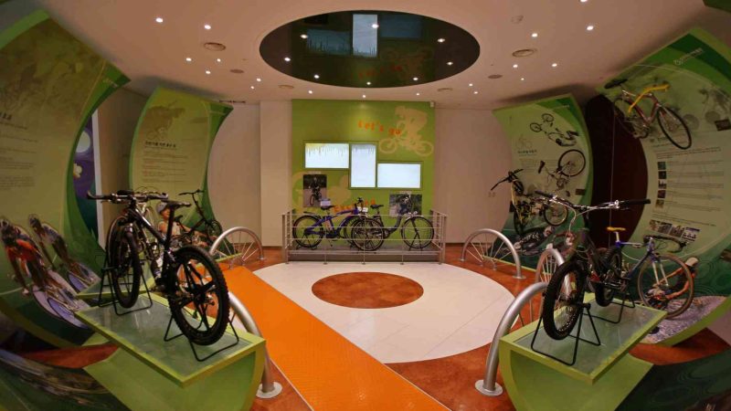 A picture of Sangju Bicycle Museum (상주자전거박물관) along the Nakdonggang Bike Path in Sangju City, South Korea.